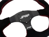 PRP Comp-R D-Shape Suede Steering Wheel - Red thumbnail 4