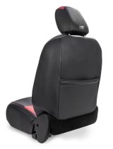 PRP Jeep Wrangler JL Front Seat Covers - 2 door- with Pocket Back (Pair) - Black/Green thumbnail 4