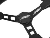 PRP Deep Dish Leather Steering Wheel - Black thumbnail 4