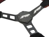 PRP Deep Dish Suede Steering Wheel - Red thumbnail 7