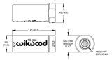 Wilwood Residual Pressure Valve - New Style w/ Fittings - 10# / Red thumbnail 3
