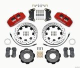 Wilwood Dynapro 6 Front Hat Kit 12.19in Drilled Red 2012 Fiat 500 w/ Lines thumbnail 1