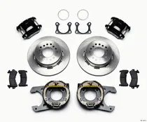 Wilwood D154 P/S Park Brake Kit Red Big Ford 2.36in Offset thumbnail 2