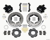 Wilwood Combination Parking Brake Rear Kit 11.00in Drilled 2012 Fiat 500 w/ Lines thumbnail 1