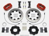 Wilwood Forged Dynalite Front Hat Kit 12.19in Drilled Red 2016-Up Mazda MX5 Miata w/ Lines thumbnail 1