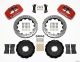 Wilwood FSLI4 Front Hat Kit 13.00in Drilled Red 2003-05 Scion xA xB thumbnail 1