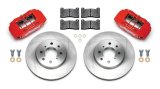 Wilwood DPHA Front Caliper & Rotor Kit Red Honda / Acura w/ 262mm OE Rotor thumbnail 2