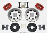 Wilwood Forged Dynalite Front Hat Kit 12.19in Drilled Red 94-01 Honda/Acura w/262mm Disc thumbnail 1