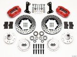 Wilwood Dynapro Dust-Boot Front Kit 11.00in Drilled Red 67-69 Camaro 64-72 Nova Chevelle thumbnail 2