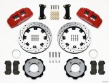 Wilwood Dynapro 6 Front Hat Kit 12.19in Drilled Red 2011 Fiesta thumbnail 1