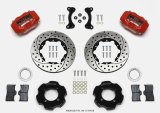 Wilwood Forged Dynalite Front Hat Kit 11.00in Drilled Red 95-05 Miata thumbnail 4