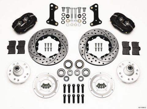Wilwood Forged Dynalite Front Kit 11.00in Drilled 67-69 Camaro 64-72 Nova Chevelle