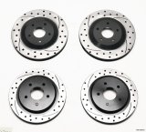 Wilwood Rotor Kit Front/Rear-Dimpled/Slotted 97-04 Corvette C5 All/ 05-13 C6 Base thumbnail 1