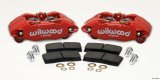 Wilwood DPHA Front Caliper & Pad Kit Red Honda / Acura w/ 262mm OE Rotor thumbnail 1