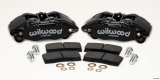 Wilwood DPHA Front Caliper & Pad Kit Black Honda / Acura w/ 262mm OE Rotor thumbnail 1