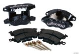Wilwood D52 Front Caliper Kit - Black Powder 2.00 / 2.00in Piston 1.28in Rotor thumbnail 2
