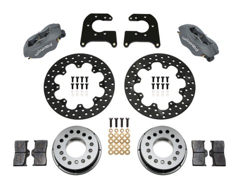 Wilwood Forged Dynalite Rear Drag Kit Drilled Rotor Big Ford 2.36in Offset thumbnail 2