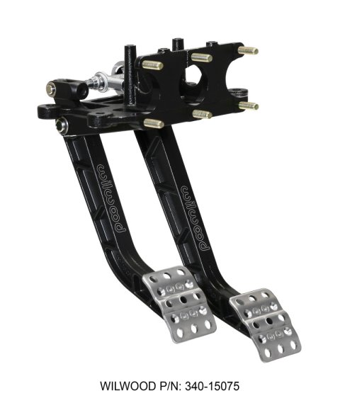 Wilwood Adjustable-Trubar Dual Pedal - Brake / Clutch - Rev. Swing Mount -6.25:1 Brake 5.1:1 Clutch thumbnail 1