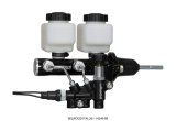 Wilwood Tandem Remote M/C Kit w L/H Bracket & Prop Valve - 7/8in Bore Black-W/Pushrod thumbnail 1