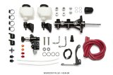 Wilwood Tandem Remote M/C Kit w L/H Bracket & Prop Valve - 7/8in Bore Black-W/Pushrod thumbnail 2