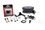 Wilwood HV Tandem M/C Kit w L/H Bracket & Prop Valve - 15/16in Bore Black-W/Push. - Early Mustang thumbnail 2