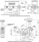 Wilwood HV Tandem M/C Kit w L/H Bracket & Prop Valve - 1 1/8in Bore Black thumbnail 2