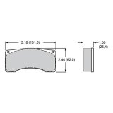 Wilwood PolyMatrix Pad Set - 9225 A thumbnail 1