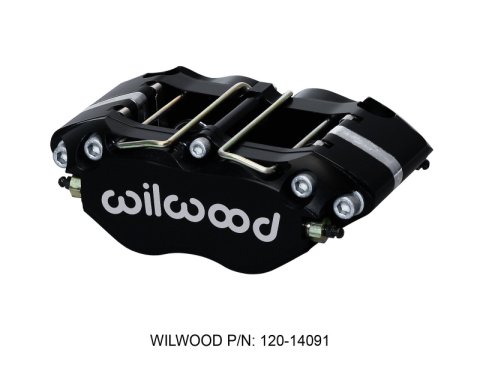 Wilwood Caliper-GN6R-L/H-Black Ano (.80 Thk Pad) 1.75/1.38/1.38in Pistons 1.38in Disc thumbnail 1