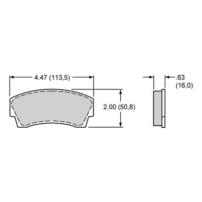 Wilwood PolyMatrix Pad Set - 8716 A