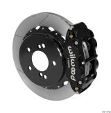 Wilwood Narrow Superlite 4R Rear Kit 12.88in Slotted Black 00-06 BMW M3 E46 thumbnail 1