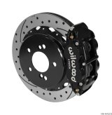 Wilwood Narrow Superlite 4R Rear Kit 12.88in Drilled/Slotted Black 00-06 BMW M3 E46 thumbnail 1