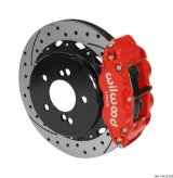 Wilwood Narrow Superlite 4R Rear Kit 12.88in Drilled/Slotted Red 00-06 BMW M3 E46 thumbnail 1
