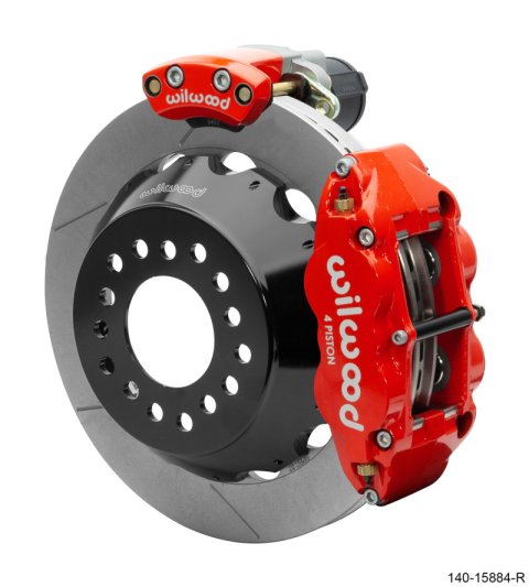 Wilwood EPB/FNSL Rear Kit 12.88in. Big Ford - Red thumbnail 2