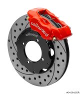 Wilwood Dynalite Front Big Brake Kit 11.00in SRP Drilled & Slotted Rotors - Red thumbnail 1
