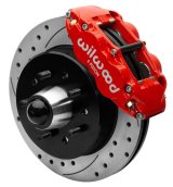 Wilwood Forged Narrow Superlite 6R Front Big Brake Kit 12.19in Drilled Rotors 88-98 C1500 - Red thumbnail 1