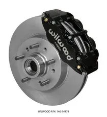 Wilwood Narrow Superlite 6R Front Brake Kit 11.86in Red 64-70 GM C10 w/ Factory Drum Spindles thumbnail 1