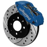 Wilwood DPHA Front Caliper & Rotor Kit Drilled Honda / Acura w/ 262mm OE Rotor - Competition Blue thumbnail 1