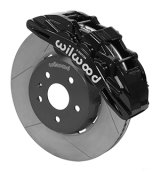Wilwood SX6R Front Brake Kit 14in Slotted Rotors Black Calipers w/ Lines 16-19 Chevrolet Camaro SS thumbnail 1