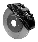 Wilwood 14-19 Chevrolet Corvette SX6R Front Brake Kit 14in SRP Slotted/Drilled Black - w/ Lines thumbnail 1