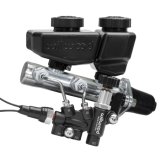 Wilwood Remote Tandem M/C Kit w/Bracket and Valve - 1in Bore Black thumbnail 1