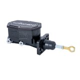 Wilwood Compact Tandem Master Cylinder w/ Mopar 4 Bolt Flange w/ Pushrod 1in Bore - Black thumbnail 1