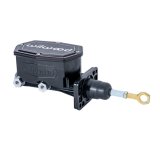 Wilwood Compact Tandem Master Cylinder w/ Mopar 4 Bolt Flange w/ Pushrod 1in Bore - Black thumbnail 2