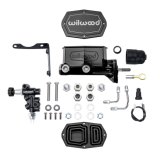 Wilwood Mopar Compact Tandem Master Cylinder Kit w/ Combination Valve & Pushrod 15/16in Bore - Black thumbnail 1