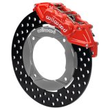 Wilwood 2014+ Polaris RZR XP 1000 Front Kit 11.25in Drilled - Red thumbnail 1