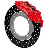 Wilwood 19-22 Honda Talon 1000 Red 6-Piston Front Kit 11.25in - Drilled Rotors thumbnail 1
