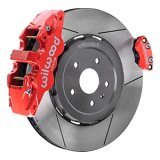 Wilwood 20-23 Chevy Corvette C8 Aero4 Red Rear Big Brake Kit - Slotted thumbnail 1