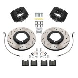 Wilwood 84-89 Porsche 911 D45 11.10in. Front Brake Kit w/ Flex Lines - Drilled Rotors (Black) thumbnail 1