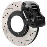Wilwood 84-89 Porsche 911 D45 11.10in. Front Brake Kit w/ Flex Lines - Drilled Rotors (Black) thumbnail 2