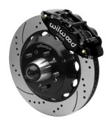 Wilwood 88-98 GMC C1500 Forged Narrow Superlite 6R Big Brake Front Brake Kit (Hub) - Black Powder thumbnail 1