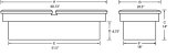 Lund 82-05 Chevy S10 (Long Bed) Ultima Dual Lid Gull Wing Crossover Tool Box - Brite thumbnail 4